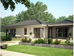 Готовый дом с крышей и окнами Concept 100