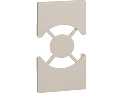 Лицевая панель розетки 2 модуля, песок - Bticino - Living Now KM03