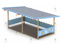 1348.1 Беседка большая тип-5 (синий)