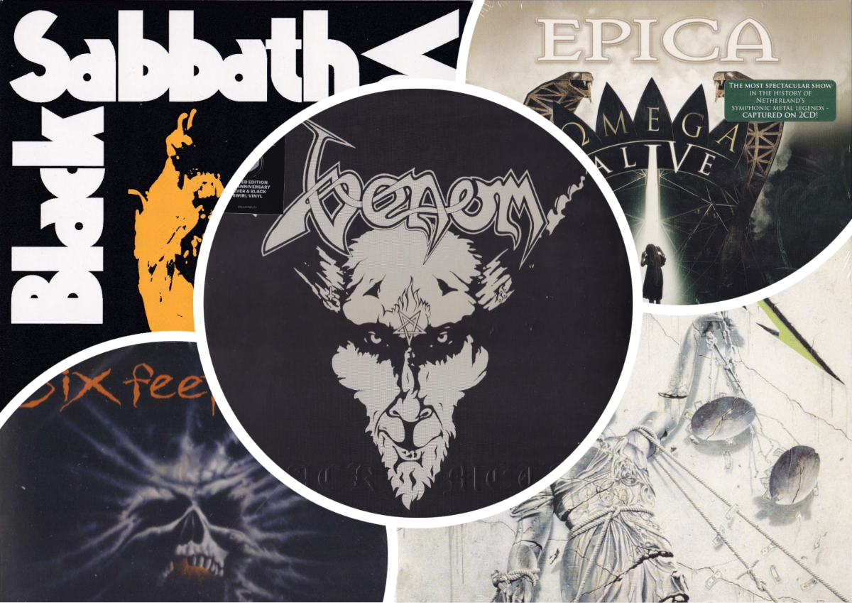Venom, Six Feet Under, Metallica, Epica, Black Sabbath, 