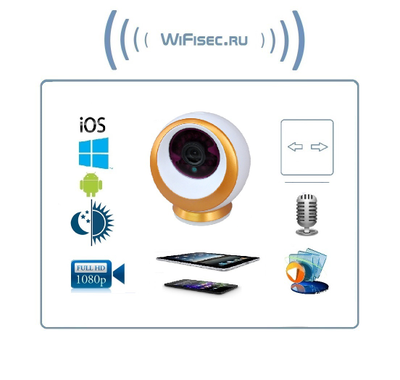 EtongSS WiFi видеоняня/IP видеокамера, моторизированная, с DVR. Full HD 3Mp