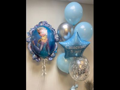 Композиция из шаров Холодное сердце