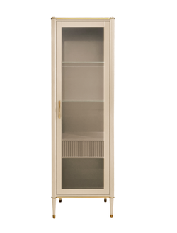 ВИТРИНА 1-ДВЕРНАЯ ВЕНЕЦИЯ ПРАВАЯ АРТ Т-101R МЕЛАНЖ/ОРЕХ (L62,4*P45*H193) TIMBER