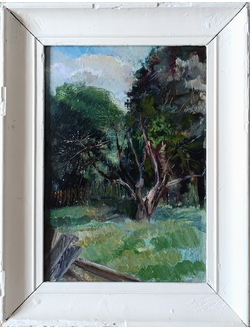 "Дерево" картон масло 1976 год