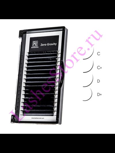 Ресницы чёрные BARBARA «ZERO GRAVITY - NEW» - MIX (16 линий)