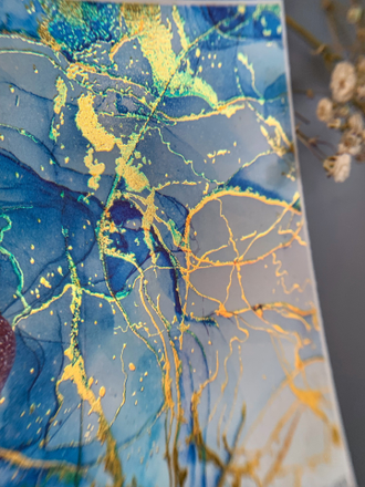 Слайдеры фольгированная акварель Alcohol Ink NF-002 GOLD