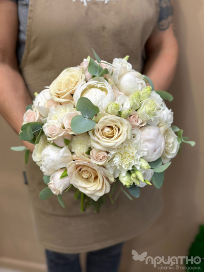 Букет невесты & Бутоньерка № 1305