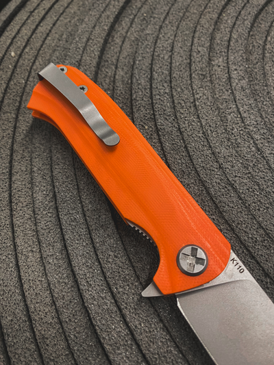 Складной нож ЧИЖ-DOUBLE рукоять G10, цвет оранжевый
