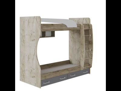 Кровать 2-ярусная Колибри Лофт Детская спальня крафт (ТЭКС)