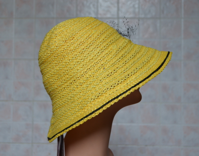 шляпа с камнями летняя женская вязаная купить