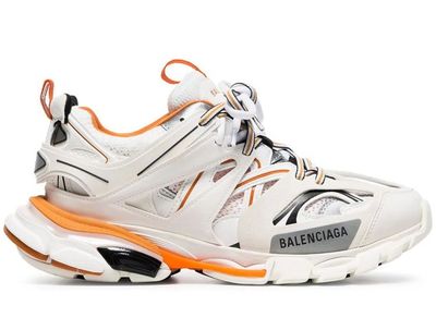 Кроссовки Balenciaga белые с оранжевым