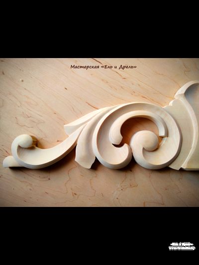 Резная накладка из липы