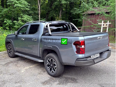 Двойная Турецкая дуга из полированной нержавейки под 3секционную крышку и роллету на Changan Hunter+