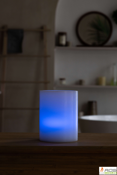 Гладкий парафиновый плафон для LED свечей - 11,7*15см