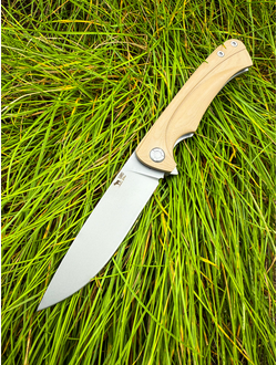 Складной нож Чиж плюс сталь К 110, рукоять G10, цвет тан