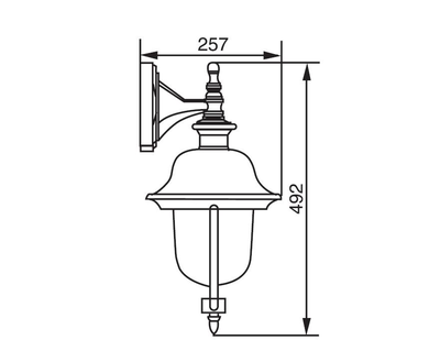 Садово-парковый светильник серии  Madrid  2 (199см)