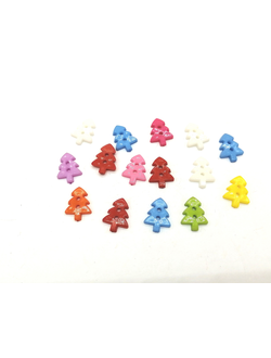 Пуговицы детские микс, елочки