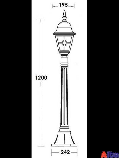 Quadro M 79907 Парковый светильник
