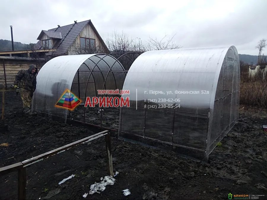 Теплицы и сотовый поликарбонат в Перми от Ариком