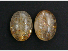 Кабошон Солнечный камень в ассортименте, овал (14*10*5 мм, 6 карат/1,2 г) №15796