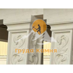 Капитель верхняя, с узором