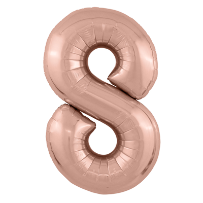 Фольгированный шар Цифра розовое золото