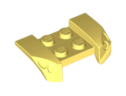 Vehicle, Mudguard 2 x 4 with Headlights Overhang, Bright Light Yellow (44674 / 6291789)