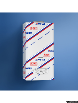 Водонагреватель газовый проточный NEVA 4508 белый и серебро