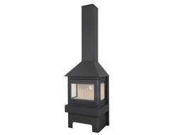 Камин ПРАГА три стекла, Экокамин (Россия)