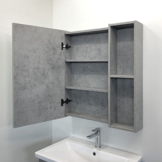 Зеркало-шкаф "Осло-60" бетон светлый