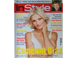 Instyle Germany Magazine June 2001 Cameron Diaz, Russell Crowe, Женские иностранные журналы,Intpress