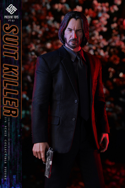 Джон Уик (Киану Ривз, "Джон Уик") - Коллекционная ФИГУРКА 1/6 scale Suit killer (PT-sp61) - PRESENT TOYS