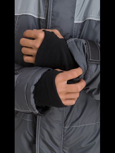 Куртка ГОРОД-ЗИМА, цв. серый/светло-серый/чёрный