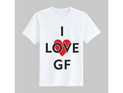 Футболка I love Gf