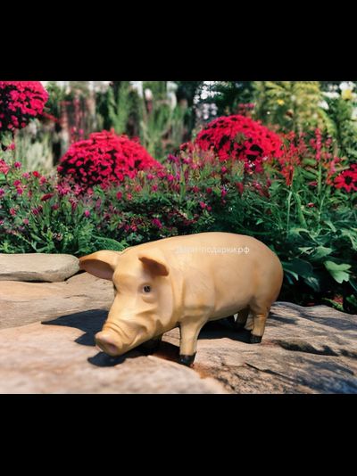 Свинья - символ изобилия и удачи 45*110см  8кг   полистоун Россия 8599/012365*