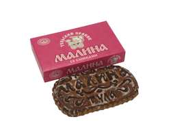 Тульский пряник Малина со сливками  в коробке 300 гр.