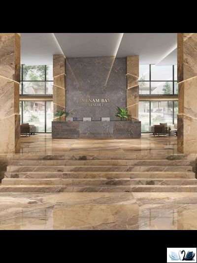 Керамогранит Creto Breccia Viola 80 х 160 см серо - бежевый