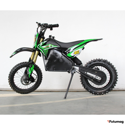 Электромотоцикл GreenCamel Питбайк DB500, 48V 1500W R14/R12 зеленый
