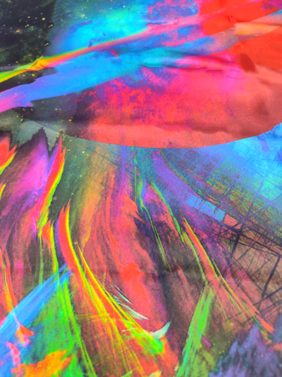 Павловопосадский платок Космос 10090-1