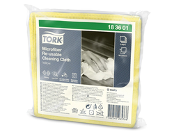 183601 Tork Microfiber Re-Usable Cleaning Cloth микрофибра многоразового использования желтая