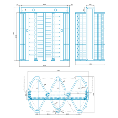Турникет ПОЛНОРОСТОВОЙ БЛОКПОСТ СТ 2A серия СПЕКТР Z