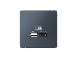 Systeme Electric ArtGallery Грифель USB Розетка A + тип-C 45Вт QC, PD, механизм GAL000729