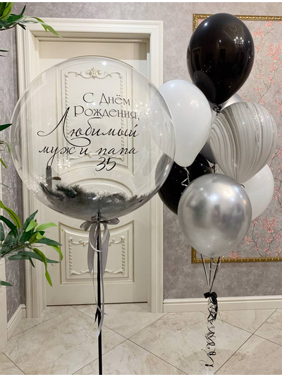 Сет Сфера с перьями + фонтан