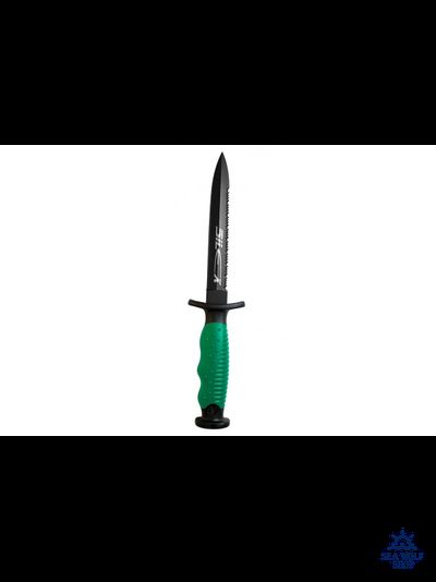 Нож подводный Epsealon Silex Titanium Green, титановое напыление