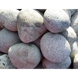 Галька круглая белая речная, фракция 150-200 мм