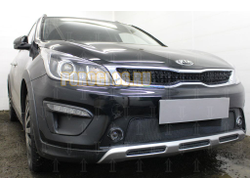 Защита радиатора KIA Rio X-Line 2017- black середина