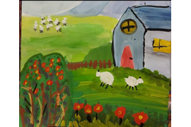 Тема: "Пейзаж. Планы"". 
Живопись