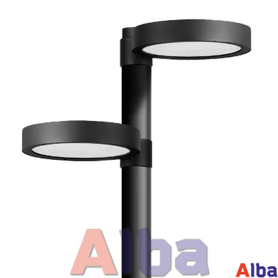 Фонарь RONDO 300мм двойной с опорой садово-парковый 4 м