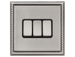 Переключатель трехклавишный T&J Electric Colossal II Antique Matt Silver