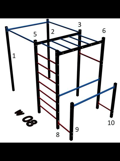 Спортивная площадка WORKOUT w08